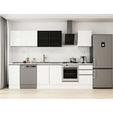 Alvinka 290X210 cm High Gloss Mutfak Dolabı M-E80S40S50-3 Beyaz - Suntalam