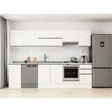 Alvinka 290X210 cm High Gloss Mutfak Dolabı M-E80S45S45-1 Beyaz - Suntalam