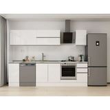 Alvinka 290X210 cm High Gloss Mutfak Dolabı M-E90S40S40-2 Beyaz - Suntalam