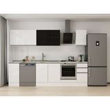 Alvinka 290X210 cm High Gloss Mutfak Dolabı M-E90S40S40-3 Beyaz - Suntalam