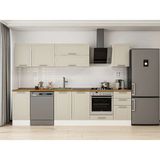 Alvinka 290X210 cm Klasik Mebran Mutfak Dolabı M-E80S45S45-2 Kumtaşı - Mdf
