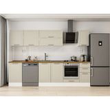 Alvinka 290X210 cm Klasik Mebran Mutfak Dolabı M-E80S50S40-2 Kumtaşı - Mdf