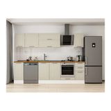 Alvinka 290X210 Cm Klasik Mebran Mutfak Dolabı, M E90S40S40 2 Mebran Kumtaşı Mdf