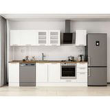Alvinka 290X210 cm Klasik Mebran Mutfak Dolabı M-E90S40S40-3 Beyaz - Mdf