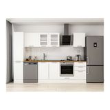 Alvinka 290X210 Cm Klasik Mebran Mutfak Dolabı, Mb E80B40S50 3 Mebran Beyaz Suntalam
