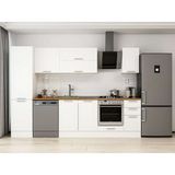 Alvinka 290X210 cm Klasik Mebran Mutfak Dolabı MB-E80B50S40-2 Beyaz - Mdf