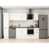 Alvinka 290X210 cm Klasik Mebran Mutfak Dolabı MB-E90B40S40-2 Beyaz - Mdf