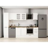 Alvinka 290X210 cm Klasik Mebran Mutfak Dolabı MB-E90B40S40-3 Beyaz - Suntalam