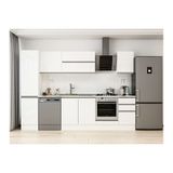 Alvinka 290X210 Cm Mutfak Dolabı, Mb E80B45S45 2 Beyaz Mdf