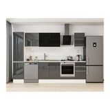 Alvinka 290X210 Cm Mutfak Dolabı, Mb E80B45S45 3 Antrasit Suntalam
