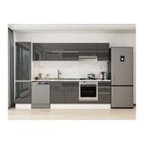 Alvinka 290X210 Cm Mutfak Dolabı, Mb E80B50S40 1 Antrasit Suntalam