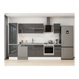 Alvinka 290X210 Cm Mutfak Dolabı, Mb E80B50S40 2 Antrasit Suntalam