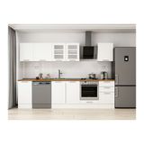 Alvinka 295X210 Cm Klasik Mebran Mutfak Dolabı, M E80S45S50 3 Mebran Beyaz Suntalam