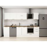 Alvinka 295X210 cm Klasik Mebran Mutfak Dolabı M-E80S50S45-2 Beyaz - Suntalam
