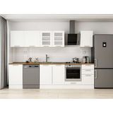 Alvinka 295X210 cm Klasik Mebran Mutfak Dolabı M-E80S50S45-3 Beyaz - Suntalam