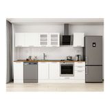 Alvinka 295X210 Cm Klasik Mebran Mutfak Dolabı, M E90S40S45 3 Mebran Beyaz Suntalam