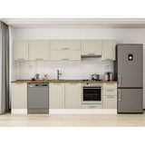 Alvinka 295X210 cm Klasik Mebran Mutfak Dolabı M-E90S45S40-1 Kumtaşı - Mdf