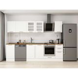 Alvinka 295X210 cm Klasik Mebran Mutfak Dolabı M-E90S45S40-3 Beyaz - Mdf