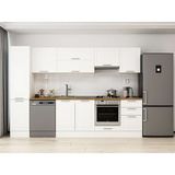 Alvinka 295X210 cm Klasik Mebran Mutfak Dolabı MB-E80B45S50-1 Beyaz - Suntalam