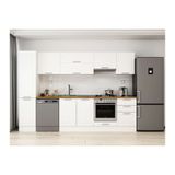 Alvinka 295X210 Cm Klasik Mebran Mutfak Dolabı, Mb E80B45S50 1 Mebran Beyaz Mdf