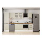Alvinka 295X210 Cm Klasik Mebran Mutfak Dolabı, Mb E80B50S45 3 Mebran Kumtaşı Mdf