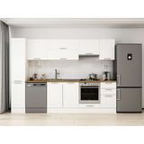 Alvinka 295X210 cm Klasik Mebran Mutfak Dolabı MB-E90B40S45-1 Beyaz - Suntalam