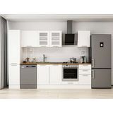 Alvinka 295X210 cm Klasik Mebran Mutfak Dolabı MB-E90B40S45-3 Beyaz - Mdf