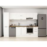 Alvinka 295X210 cm Klasik Mebran Mutfak Dolabı MB-E90B45S40-1 Beyaz - Suntalam
