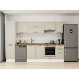 Alvinka 295X210 cm Klasik Mebran Mutfak Dolabı MB-E90B45S40-1 Kumtaşı - Mdf