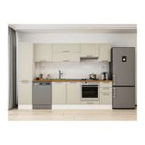 Alvinka 295X210 Cm Klasik Mebran Mutfak Dolabı, Mb E90B45S40 1 Mebran Kumtaşı Mdf