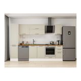 Alvinka 295X210 Cm Klasik Mebran Mutfak Dolabı, Mb E90B45S40 2 Mebran Kumtaşı Mdf