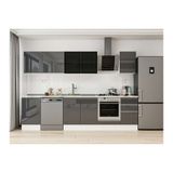 Alvinka 295X210 Cm Mutfak Dolabı, M E80S50S45 3 Antrasit Suntalam