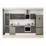 Alvinka 295X210 Cm Mutfak Dolabı, Mb E80B45S50 2 Antrasit Suntalam