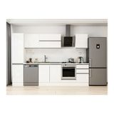 Alvinka 295X210 Cm Mutfak Dolabı, Mb E80B45S50 2 Beyaz Mdf