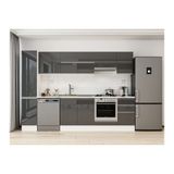 Alvinka 295X210 Cm Mutfak Dolabı, Mb E90B40S45 1 Antrasit Mdf