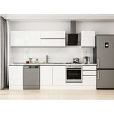 Alvinka 300X210 cm High Gloss Mutfak Dolabı M-E80S50S50-2 Beyaz - Suntalam