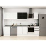 Alvinka 300X210 cm High Gloss Mutfak Dolabı M-E80S60S40-3 Beyaz - Suntalam