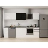 Alvinka 300X210 cm High Gloss Mutfak Dolabı M-E90S40S50-3 Beyaz - Suntalam
