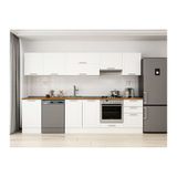Alvinka 300X210 Cm Klasik Mebran Mutfak Dolabı, M E80S50S50 1 Mebran Beyaz Suntalam