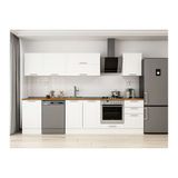 Alvinka 300X210 Cm Klasik Mebran Mutfak Dolabı, M E80S50S50 2 Mebran Beyaz Mdf