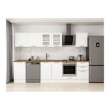 Alvinka 300X210 Cm Klasik Mebran Mutfak Dolabı, M E80S50S50 3 Mebran Beyaz Suntalam