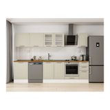 Alvinka 300X210 Cm Klasik Mebran Mutfak Dolabı, M E80S60S40 3 Mebran Kumtaşı Suntalam