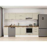 Alvinka 300X210 cm Klasik Mebran Mutfak Dolabı M-E90S40S50-1 Kumtaşı - Suntalam