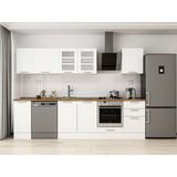 Alvinka 300X210 cm Klasik Mebran Mutfak Dolabı M-E90S40S50-3 Beyaz - Suntalam
