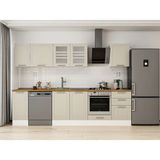 Alvinka 300X210 cm Klasik Mebran Mutfak Dolabı M-E90S40S50-3 Kumtaşı - Suntalam