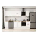 Alvinka 300X210 Cm Klasik Mebran Mutfak Dolabı, M E90S45S45 2 Mebran Beyaz Suntalam