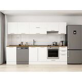 Alvinka 300X210 cm Klasik Mebran Mutfak Dolabı M-E90S50S40-1 Beyaz - Suntalam