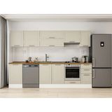 Alvinka 300X210 cm Klasik Mebran Mutfak Dolabı M-E90S50S40-1 Kumtaşı - Mdf