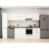 Alvinka 300X210 cm Klasik Mebran Mutfak Dolabı MB-E80B40S60-1 Beyaz - Mdf