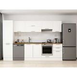 Alvinka 300X210 cm Klasik Mebran Mutfak Dolabı MB-E80B50S50-1 Beyaz - Mdf